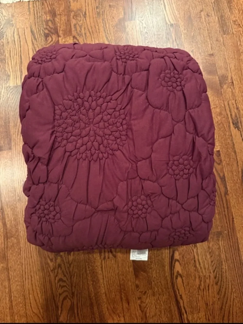 New Anthropologie Dahlia 100% Cotton Jersey Floral Quilt Size Queen